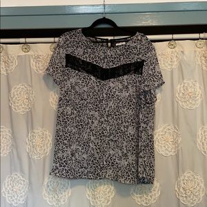 Maurices animal print sheer top